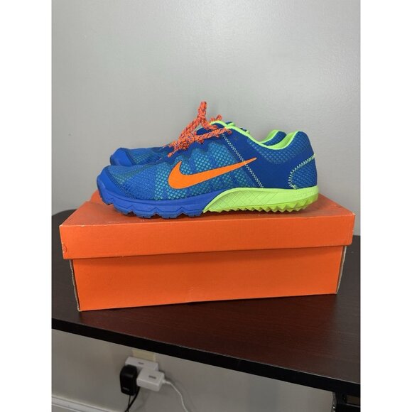 Nike Other - Nike Zoom Wildhorse Shoes Mens 11.5 Blue Orange Volt Trail Running 599118-483